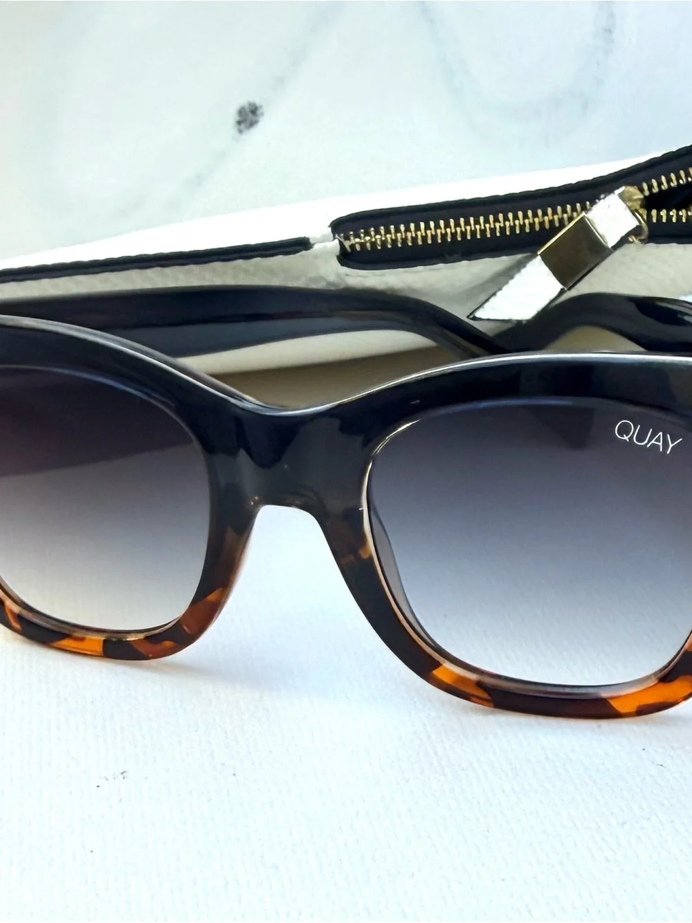 Quay Australia Night Shade Tortoiseshell Cat-Eye Sunglasses - Picture 5 of 6
